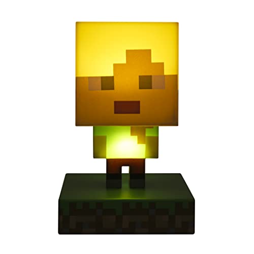 Paladone Minecraft Alex Icon Light Bdp | Mini Lampada Da Notte Divertente Pixelated | Super Bright Collezionabile, Multicolore