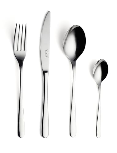 Vivo By Villeroy & Boch, New Fresh Basic Posate Da Tavola, 24 Pzper Max 6 Persone, Acciaio Inox 18/10, Lavabili In Lavastoviglie