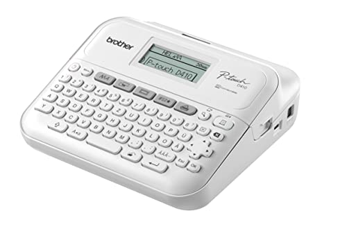 Brother Pt-D410 - Etichettatrice Per Ufficio Domestico E Ufficio (Per Nastri Tze Da 3, 5 A 18 Mm, Velocità Di Stampa Fino A 20 Mm/Sec)