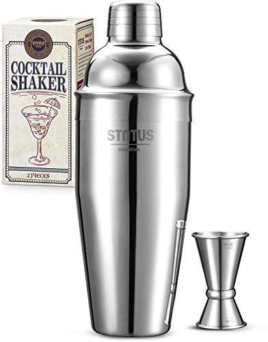 Shaker Cocktail, Kit Cocktail 750Ml, Shaker Per Cocktail Professionale Boston Shaker Cocktail Set Con Jigger, Completo Bartender Kit, Set Regalo Da Ki