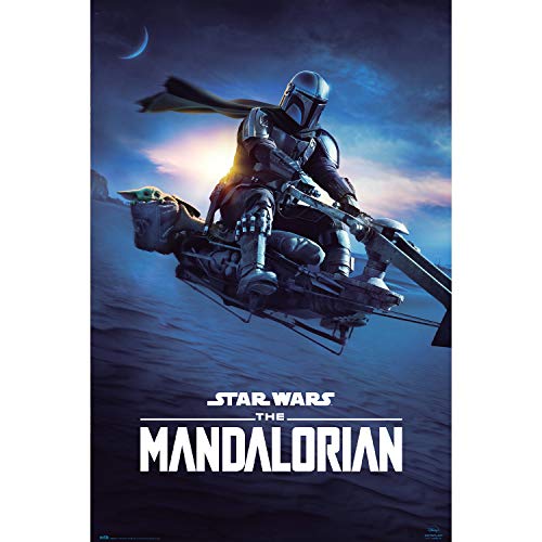 Grupo Erik Poster The Mandalorian Speeder Bike 2 - Decorazione Da Parete Star Wars