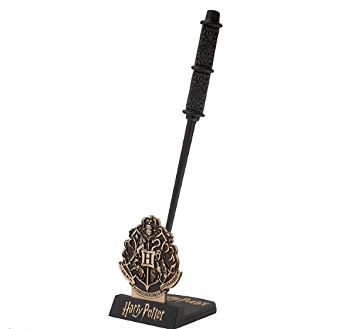 Cinereplicas Harry Potter - Penna Bacchetta Severus Piton Con Supporto E Segnalibro Lenticolare - Licenza Ufficiale
