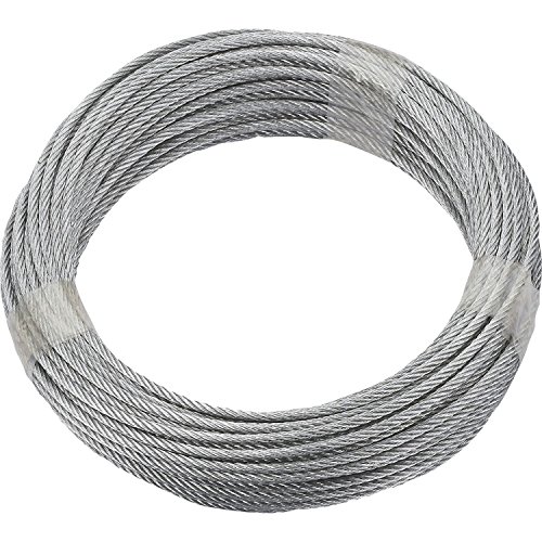 Ruck-Zuck 190382 - Cavo In Acciaio Zincato, 4 Mm, Lunghezza 20 M, 6 X 7 Fili