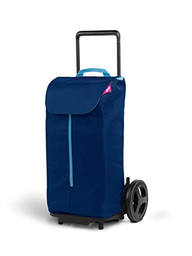 Gimi Komodo | Carrello Portaspesa Con Zip Frontale | Carrello Portaspesa Con Grandi Ruote E Parafango |Capacità Di Carico 50 L | 45 X 38 X 96 Cm