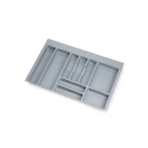 Emuca Portaposate Optima Universal, Module 800, Plastica Grigia, Tecnoplastica