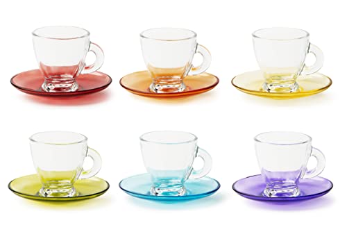 Excelsa Istanbul Set 6 Tazzine Da Caffè Con Piattino