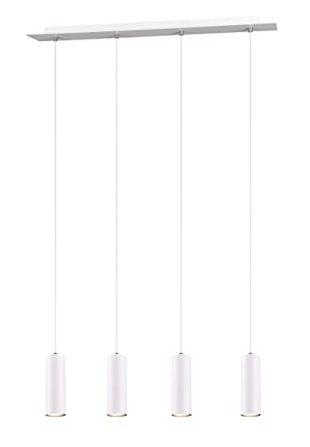 Trio Leuchten Marley 312400401 Luce Pendentependel 4-Flammig, Bianco Opaco