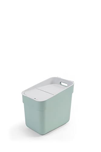 Curver Pattumiera Da 20 L Ready To Collect – Ideale Sotto Il Lavandino, Con Supporto A Parete Per Parete O Porta, Cucina, Bagno, Lavanderia, 100% Rici