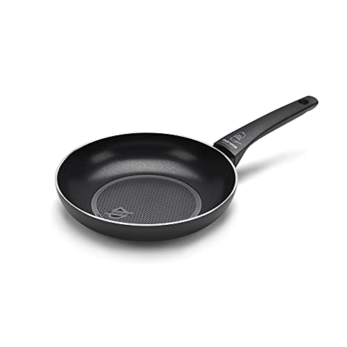 Moneta Recy Padella 24 Cm Ricicla 34 Lattine, Net Induction, Nero, Corpo Alluminio 100% Riciclato