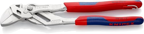 Knipex Pinza Chiave Pinza E Chiave In Un Unico Utensile Cromata, Incorporato Per Agganciare Una Protezione Anticaduta 250 Mm (Confezione Self-Service/