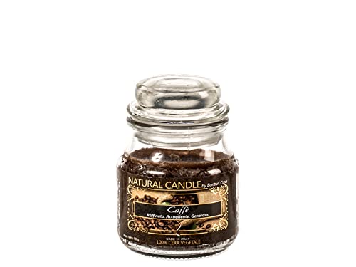 Nature Candle 166805 Candela Profumata Caffé, 100% Cera Vegetale, 90 G, Vinile, Assortito, Unità