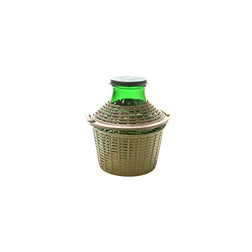 Home 1900120 Damigiana Vetro Base Larga Con Pp Lt20 Arredo Tavola