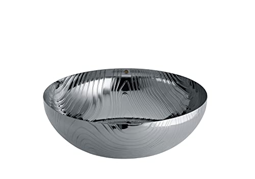 Alessi Veneer Pu06/29, Coppa Da Cucina Multifunzione Di Design, In Acciaio Inossidabile 18/10 Con Decoro In Rilievo