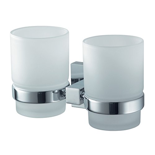 Haceka 28080110 Mezzo Chrome, Supporto Doppio Per Portaspazzolino