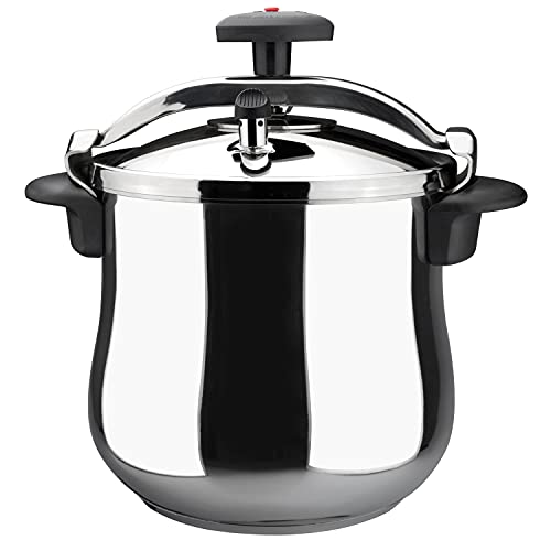 Magefesa - 01 Ops Bo10 - Star Bombeada, Pentola A Pressione, Design Bombato, 10 L, Acciaio Inossidabile