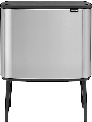 Brabantia Bo Touch Bin Pattumiera, Metallo, Inox Satinato Fpp, 3 X 11 Litri