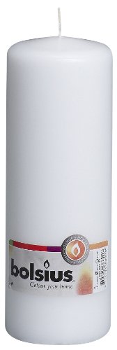 Bolsius Candela Pilastro, Cera Di Paraffina, Bianco, Pillar Candle 200Mm Ø 68Mm, 600 Unità