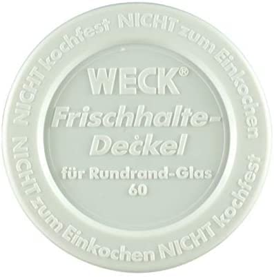Weck 24020024 Coperchi Per Bordo Arrotondato Vasetti 60 Mm (Confezione Da)