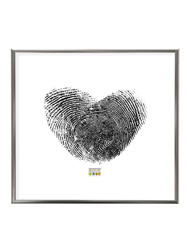 Deknudt Frames S024D7 - Cornice Portafoto In Metallo, 30 X 30 Cm, Colore: Argento
