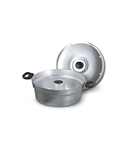 Pentole Agnelli Famr8626 Fornetto Nonna Aurelia Per Dolci In Alluminio Bltf Con Coperchio E Piastra In Ferro, Argento, 26 Cm