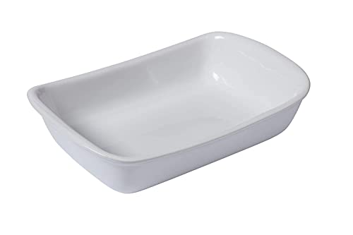 Pyrex Supreme Tegame Rettangolare, Ceramica, Bianco
