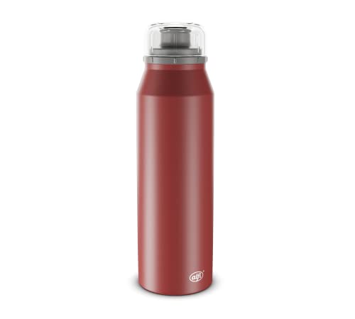 Alfi Endless Iso Bottle 500Ml, Mediterranean Red Mat, Thermos In Acciaio, Totalmente Ermetico Con Tappo A Vite, Tiene Caldo Per 12 Ore, Freddo Per 24 