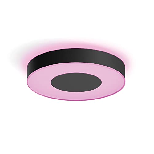 Philips Hue White And Color Ambiance Infuse, Plafoniera Smart, Grande, Bluetooh, 52.5 W, O Tramite App, Nera