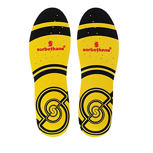 Sorbothane - Solette Singole, Colore Giallo, 35-37