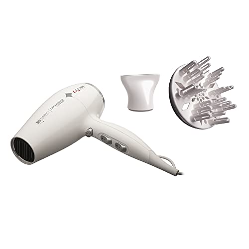 Gama Italy Professional Phon Diamond Ion Asciugacapelli Leggero E Silenzioso, Con Ioni Attivi