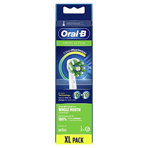 Oral-B Crossaction - Testine Di Ricambio Per Spazzolino Elettrico Cleanmaximiser X6