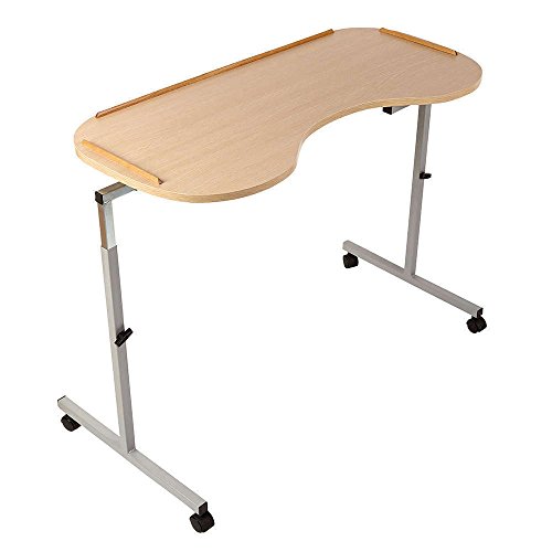 Nrs Healthcare Tavolino Sagomato Ricurvo, Regolabile, Per Utilizzo A Incastro Su Letto/Sedia