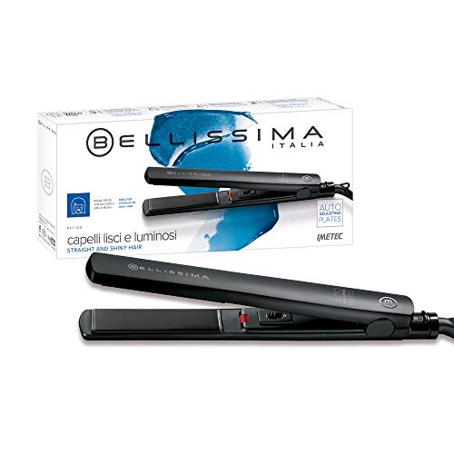 Imetec Bellissima B21 100 Piastra Per Capelli Lisci E Luminosi Con Rivestimento In Ceramica, Temperatura 210°C, Piastre Riscaldate Oscillanti Per Elev