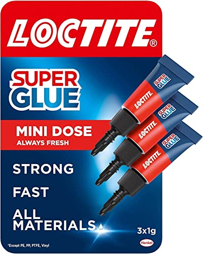 Loctite - Set Di Mini Tubetti Di Colla Super Glue, 3 X 1G