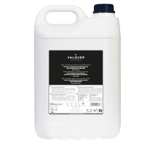 Válquer Profesional - Gel Conduttivo Per Uso Professionale (Ultrasuoni, Elettroterapia, Ecc.) - Alta Efficienza - Gel Di Contatto - 5000 Ml