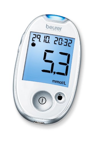 Beurer Gl 44 - Glucometro (Mmol/L), Colore: Bianco