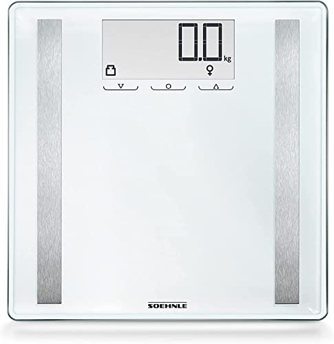 Soehnle Shape Sense Control 200 Pesa Persona Elettronica, Vetro Di Sicurezza, 36 X 35 X 3.2 Cm
