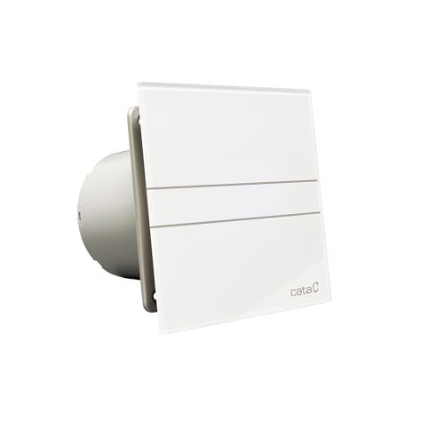 Cata Estrattore Per Bagno, Cristal Blanco, 120 Mm Glas