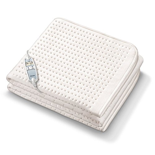 Beurer Ub 100 Cosy, Coprimaterasso Termico, Scaldaletto Singolo, Con 2 Zone Termiche E 9 Livelli Di Temperatura Ciascuna, Funzione Di Arresto Selezion
