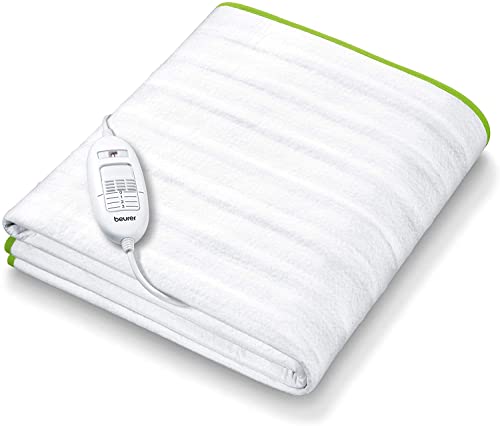 Beurer Ts 15 Coprimaterasso Termico, Scaldaletto Per Letto Singolo Con Elastici Per Fissaggio Al Materasso, Superficie Traspirante, Dimensioni 130X75