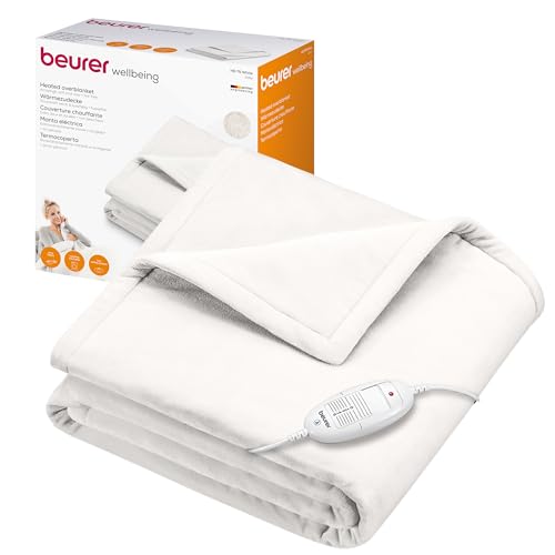 Beurer Hd 75 Cosy Coperta Elettrica Con Dispositivo Di Termoregolazione Elettronico, 6 Livelli Di Temperatura E Spegnimento Automatico Dopo 3H, Colore