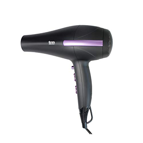 Tm Electron Tmhd120 – Asciugacapelli Professionale Motore Ac, 3 Posizioni Di Calore E 2 Velocità, 2200 W