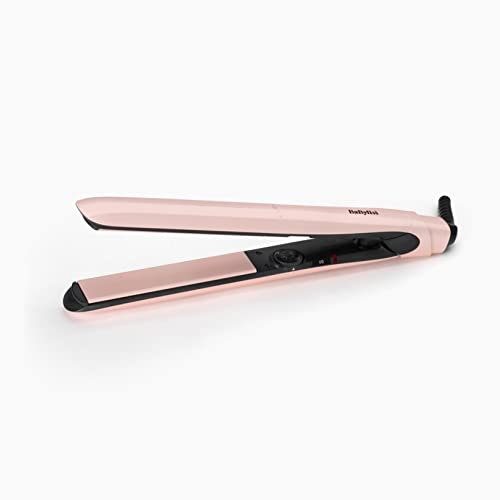 Babyliss 2498Pre Piastra Lisciante Rose Blush 235 Con Rivestimento In Titanium-Ceramic, 13 Temperature, Rosa