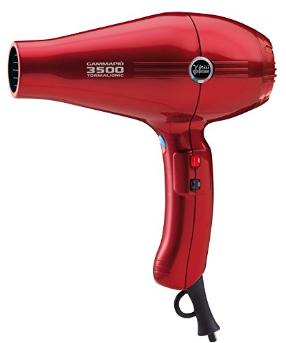 Gammapiu’ Asciugacapelli Professionale 3500 Power Rosso, Phon Per Capelli Ultra Potente, Phon Per Capelli Professionale Con Griglia Rivestita In Torma