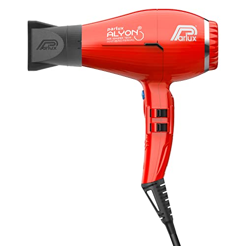 Parlux Alyon. Asciugacapelli Professionale Con Ioni Negativi. Potente E Leggero. Asciugatura Rapida. Made In Italy. Colore Rosso. (Alyit_Ro6)