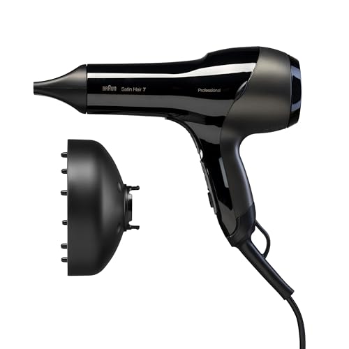 Braun Satin Hair 7 Sensodryer Brhd785E Asciugacapelli Professionale, 2000 W, Motore Ac, Sensore Termico Incluso, Tecnologia Iontec, Diffusore E Concen
