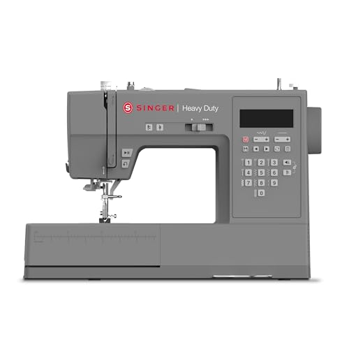 Singer Heavy Duty 6705C: Macchina Da Cucire Elettronica Professionale Con 129 Punti E 411 Applicazioni, 7 Occhielli E 1 Alfabeto, Cucitura Rapida, Lcd