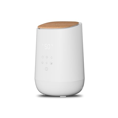 Medisana Ah 680 Umidificatore A Altrasuoni, Nebulizzatore Con Funzione Timer Per Camera Da Letto, Salotto E Stanza Dei Bambini, Modalità Sonno A Bbass