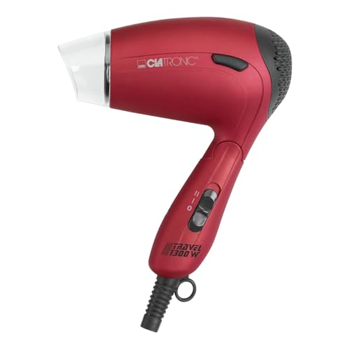 Clatronic Htd 3429 Asciugacapelli Viaggio, Rosso