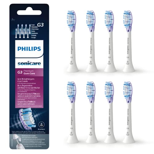 Philips Sonicare Pack Da 8 Testine Di Ricambio G3 Premium Gum Care, Con Rfid E Tecnologia Adaptive (Modello Hx9058/17)