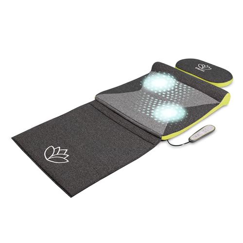 Homedics Stretch Xs Tappetino Massaggiante, Tappeto Per Massaggio Ispirato Allo Yoga, Pieghevole E Portatile, Intensità Regolabile Con Telecomando, Pe
